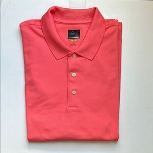 Greg Norman Coral Golf Polo Shirt - Large
